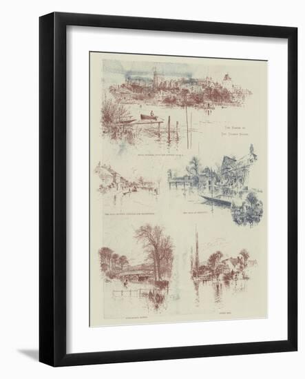 The Floods in the Thames Valley-Joseph Holland Tringham-Framed Giclee Print