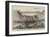 The Floods, Ruins of the Llandulas Viaduct on the London and North-Western Railway-null-Framed Giclee Print