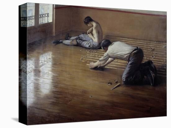 The Floor Planers by Gustave Caillebotte-null-Stretched Canvas
