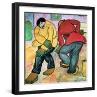 The Floor Polishers, 1911-Kasimir Malevich-Framed Giclee Print