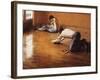 The Floor Scrapers-Gustave Caillebotte-Framed Art Print