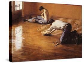 The Floor Scrapers-Gustave Caillebotte-Stretched Canvas
