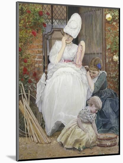 The Florist's Family (detail)-Edward Killingworth Johnson-Mounted Giclee Print