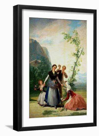 The Florists or Spring, 1786-Francisco de Goya-Framed Giclee Print