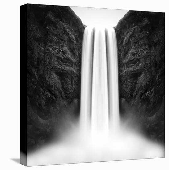 The flow of Skógafoss-Philippe Sainte-Laudy-Stretched Canvas