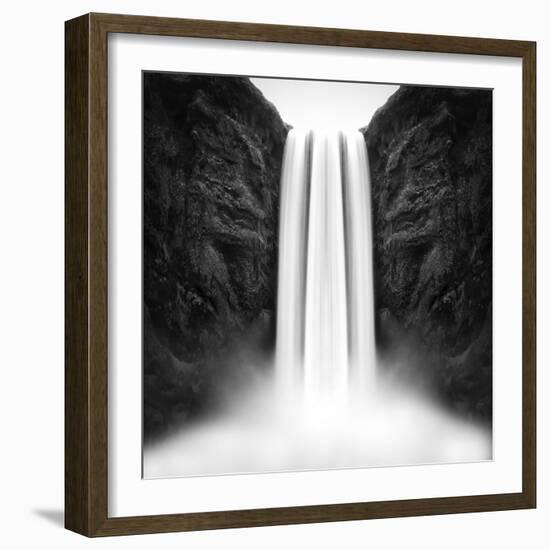 The flow of Skógafoss-Philippe Sainte-Laudy-Framed Photographic Print