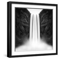 The flow of Skógafoss-Philippe Sainte-Laudy-Framed Photographic Print