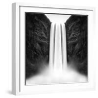 The flow of Skógafoss-Philippe Sainte-Laudy-Framed Photographic Print