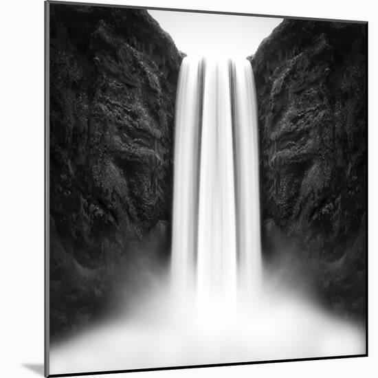 The flow of Skógafoss-Philippe Sainte-Laudy-Mounted Photographic Print