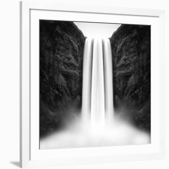 The flow of Skógafoss-Philippe Sainte-Laudy-Framed Photographic Print