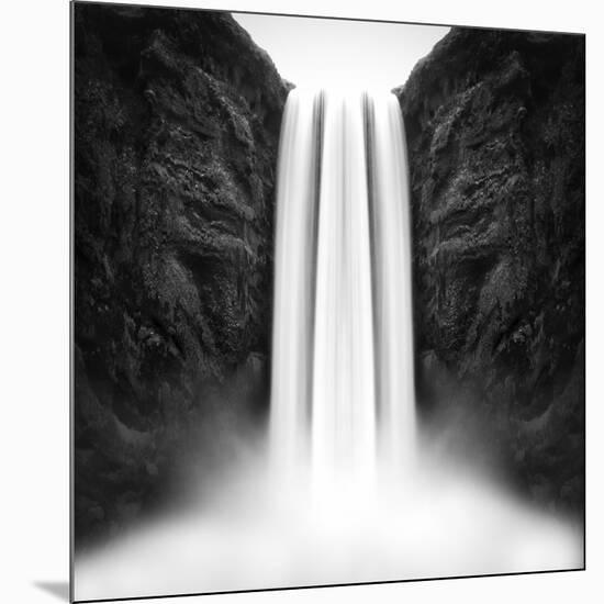 The flow of Skógafoss-Philippe Sainte-Laudy-Mounted Photographic Print