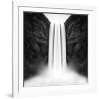 The flow of Skógafoss-Philippe Sainte-Laudy-Framed Photographic Print