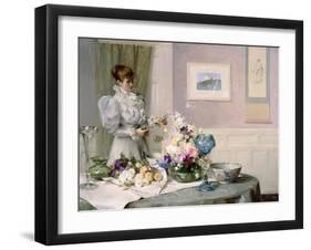 The Flower Arranger-Sir Samuel Henry William Llewelyn-Framed Giclee Print