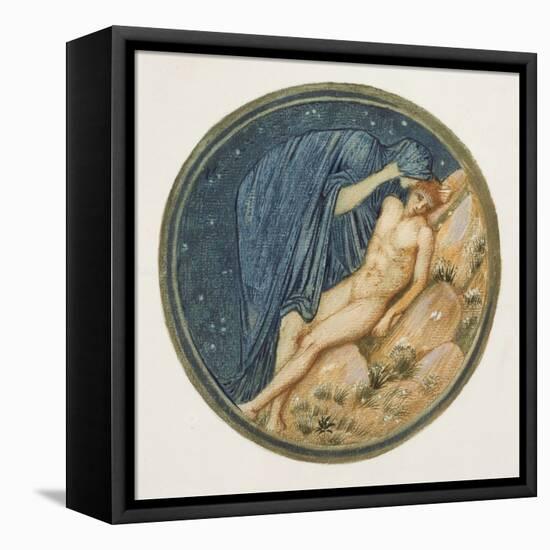 The Flower Book: Xxxviii. Day and Night, 1905 (Litho with Gouache on Paper)-Edward Burne-Jones-Framed Stretched Canvas
