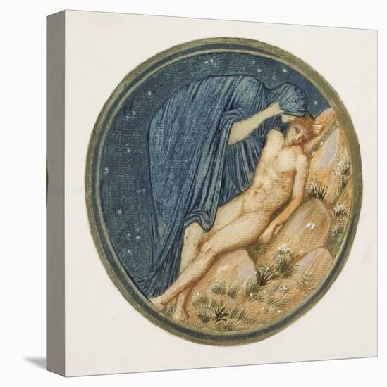 The Flower Book: Xxxviii. Day and Night, 1905 (Litho with Gouache on Paper)-Edward Burne-Jones-Stretched Canvas
