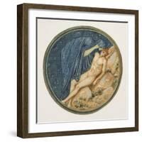 The Flower Book: Xxxviii. Day and Night, 1905 (Litho with Gouache on Paper)-Edward Burne-Jones-Framed Giclee Print