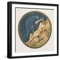 The Flower Book: Xxxviii. Day and Night, 1905 (Litho with Gouache on Paper)-Edward Burne-Jones-Framed Giclee Print