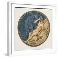 The Flower Book: Xxxviii. Day and Night, 1905 (Litho with Gouache on Paper)-Edward Burne-Jones-Framed Giclee Print