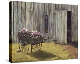 The Flower Cart-Kathleen Green-Stretched Canvas