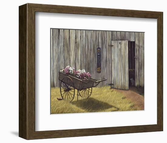 The Flower Cart-Kathleen Green-Framed Art Print