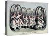 The Flower Dance-Currier & Ives-Stretched Canvas