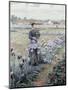 The Flower Fields-Daniel Ridgway Knight-Mounted Giclee Print