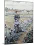 The Flower Fields-Daniel Ridgway Knight-Mounted Giclee Print