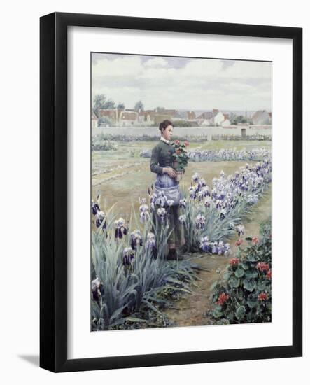 The Flower Fields-Daniel Ridgway Knight-Framed Giclee Print