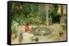 The Flower Garden, 1899-Ricardo Brugada Y Panizo-Framed Stretched Canvas