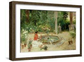 The Flower Garden, 1899-Ricardo Brugada Y Panizo-Framed Giclee Print