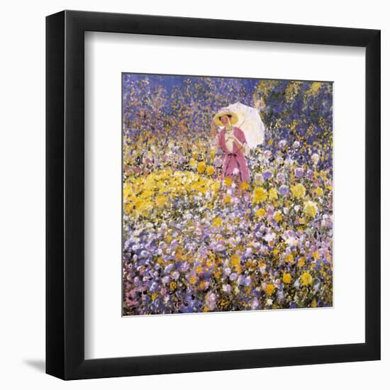 The Flower Garden, 1912-Frederick Carl Frieseke-Framed Premium Giclee Print