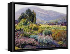The Flower Garden-Joseph Kleitsch-Framed Stretched Canvas