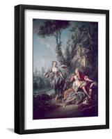 The Flower Gatherers-Francois Boucher-Framed Giclee Print