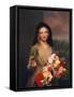 The Flower Girl, 1846 (Oil on Canvas)-Charles Cromwell Ingham-Framed Stretched Canvas