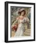 The Flower Girl. Early 20th Century-Emile Vernon-Framed Giclee Print