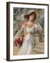 The Flower Girl. Early 20th Century-Emile Vernon-Framed Giclee Print