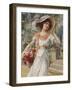 The Flower Girl. Early 20th Century-Emile Vernon-Framed Giclee Print