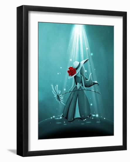 The Flower Girl-Cindy Thornton-Framed Art Print