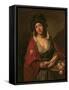 The Flower Girl-Johann Zoffany-Framed Stretched Canvas