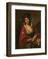 The Flower Girl-Johann Zoffany-Framed Giclee Print