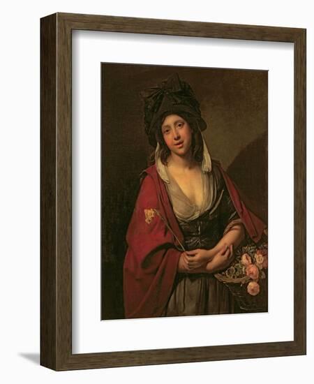 The Flower Girl-Johann Zoffany-Framed Giclee Print