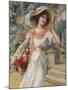 The Flower Girl-Emile Vernon-Mounted Giclee Print