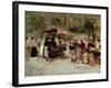 The Flower Market, 1924-Marcel Leprin-Framed Giclee Print