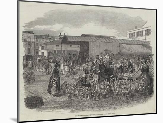 The Flower-Market in Covent-Garden-William James Linton-Mounted Giclee Print