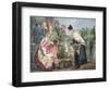 The Flower Market, Paris-John James Chalon-Framed Giclee Print