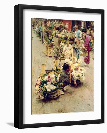 The Flower Market, Tokyo, 1892-Robert Blum-Framed Giclee Print
