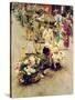 The Flower Market, Tokyo, 1892-Robert Blum-Stretched Canvas