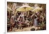 The Flower Market, Toulon-Myles Birket Foster-Framed Giclee Print