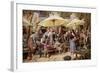 The Flower Market, Toulon-Myles Birket Foster-Framed Giclee Print