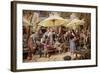 The Flower Market, Toulon-Myles Birket Foster-Framed Giclee Print